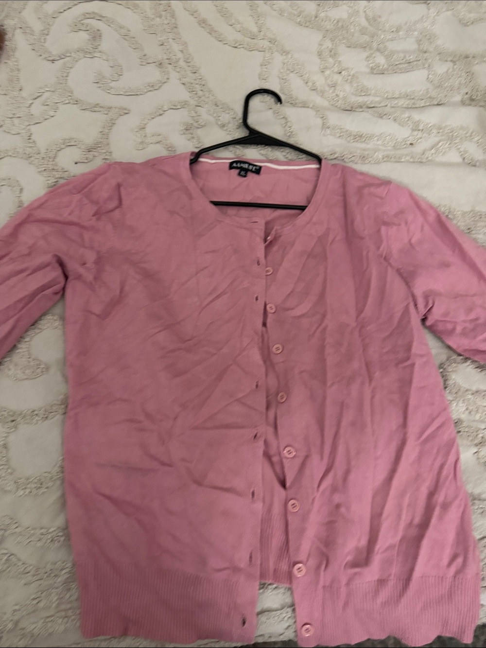 Amalfi Dusty Pink Button-Up Cardigan